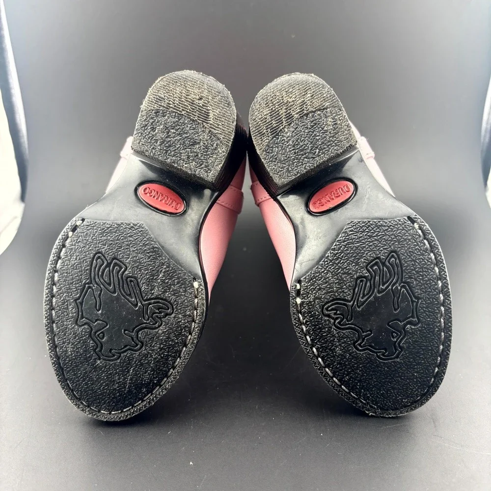 Durango BT758 Western Boots Kids US 5.5D Pink Embroidered Rubber Sole Bootie